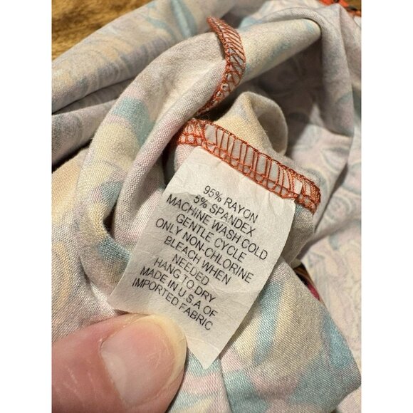 SALAAM Floral Multicolored Patchwork Skirt Casual Size Med. - Picture 7 of 9